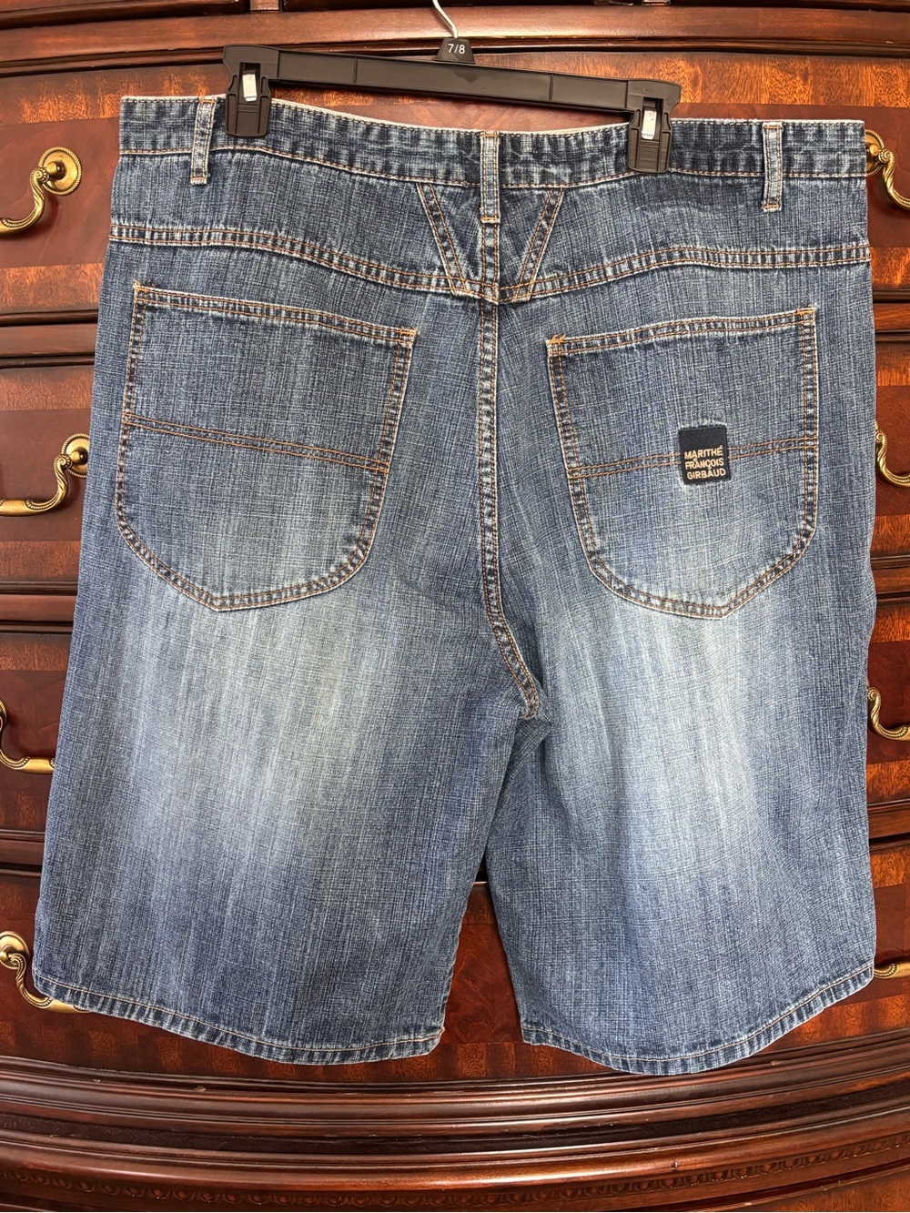 Vintage Le Jean De Marithe Francois Girbaud Baggy Y2K Jorts Shorts Mens W38